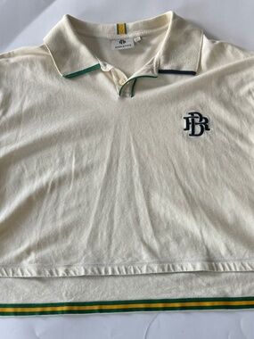 Banana Republic Women's Cropped Polo Shirt Size XL EUC 100% Cotton